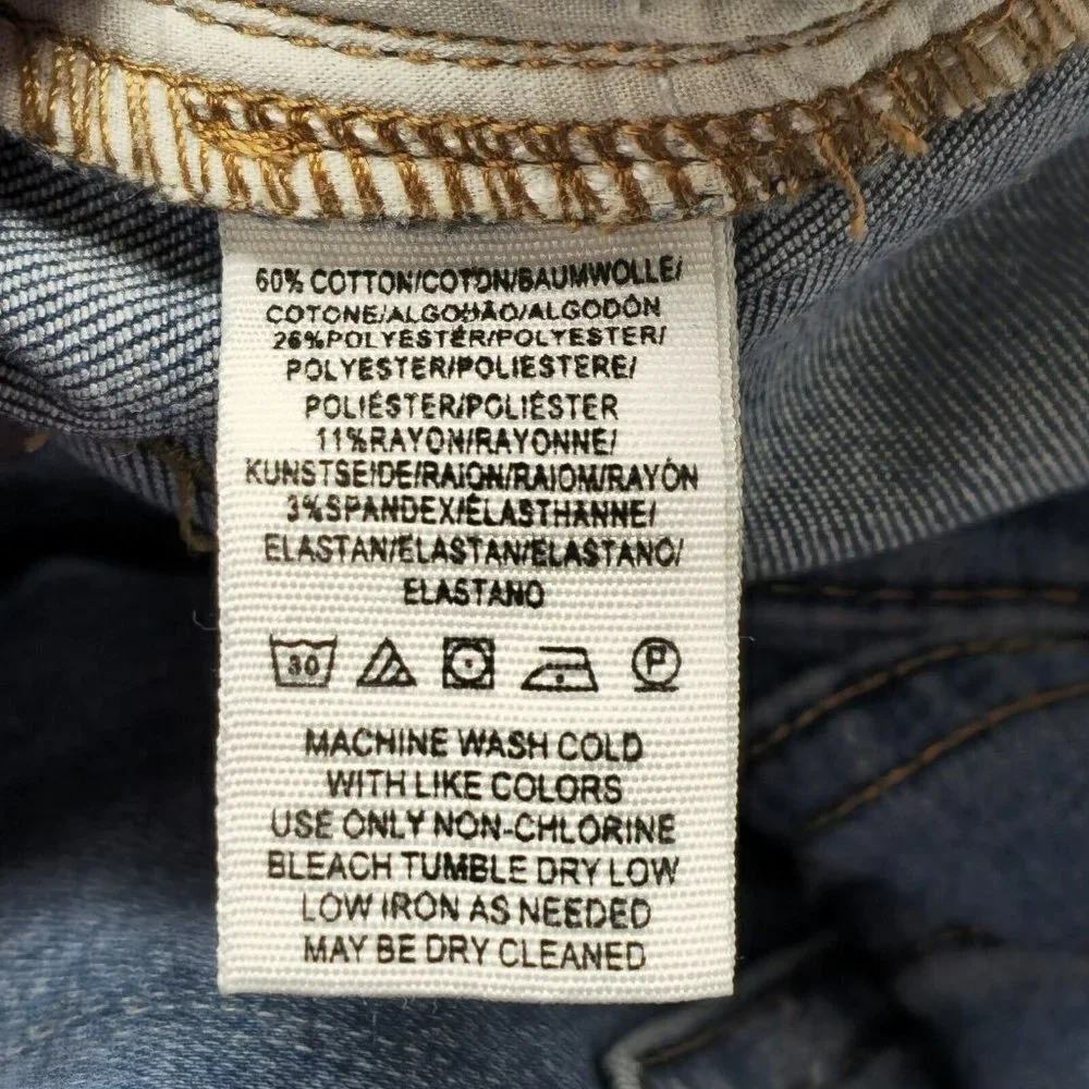 Free People Jeans Womens Size‎ 27 Distressed Great Heights Frayed Skinny Stretch